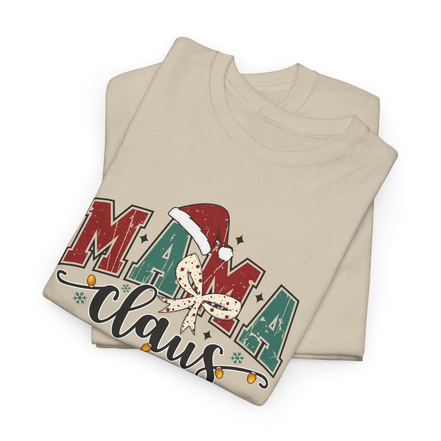 MAMA Claus T-Shirt | Cute Christmas Mom Graphic Tee