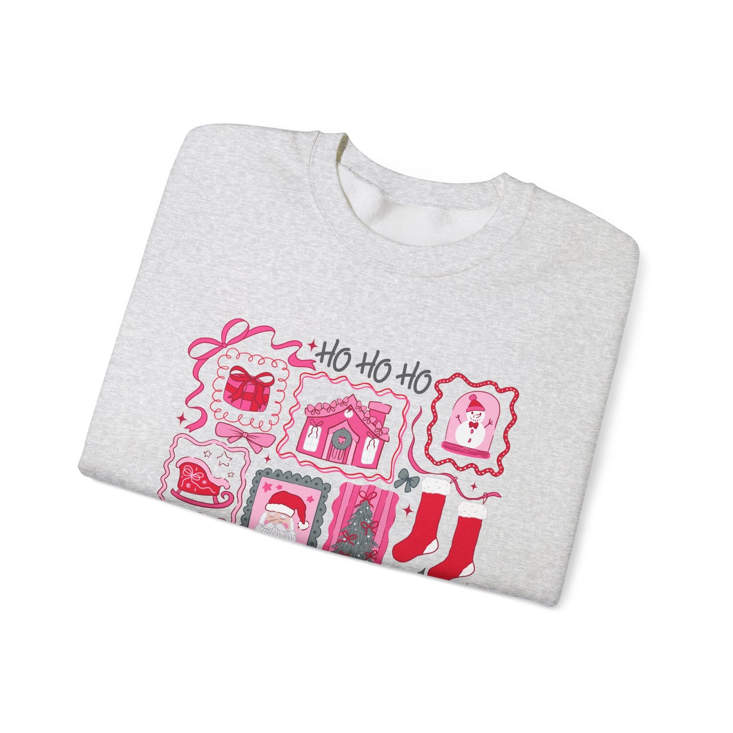 Ho Ho Ho Christmas Stamp Block Collector Sweatshirt