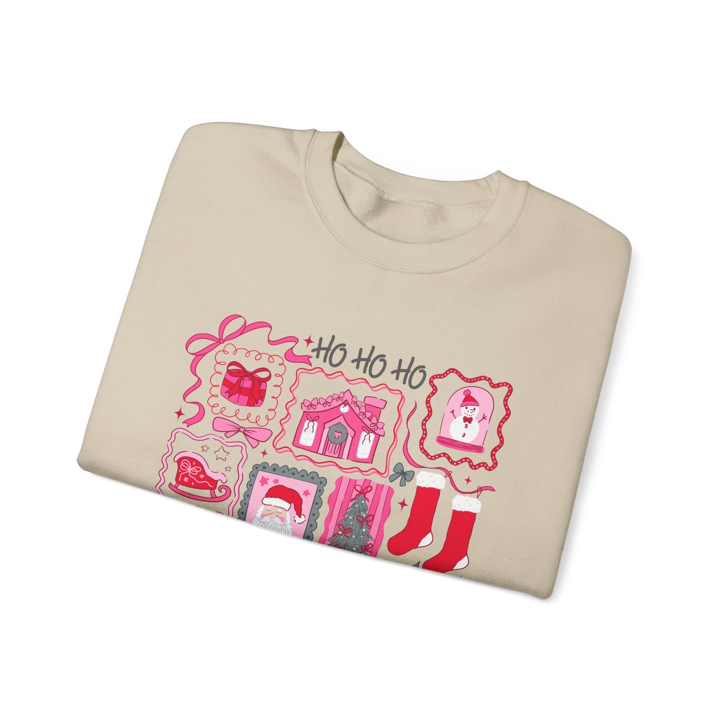 Ho Ho Ho Christmas Stamp Block Collector Sweatshirt