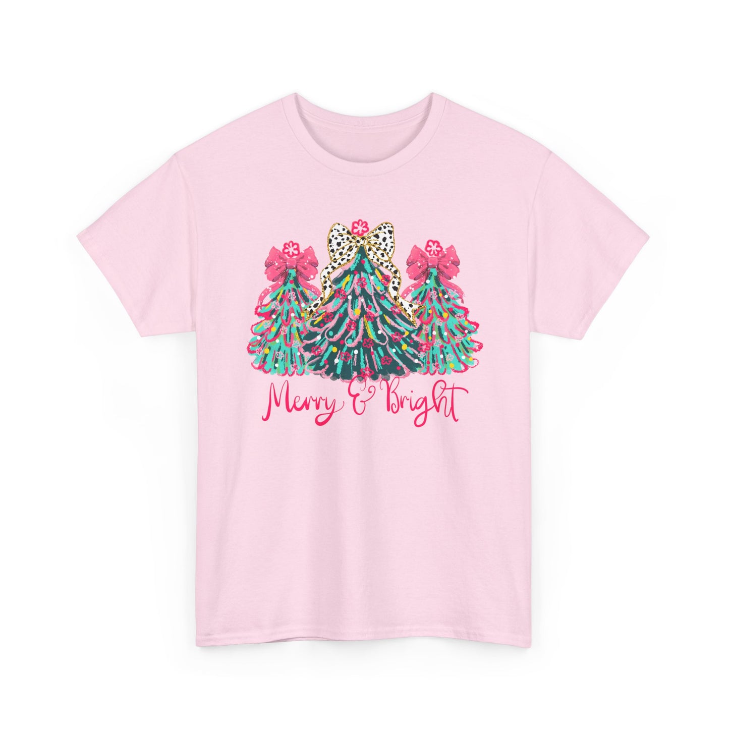 Cozy Christmas Tree Farm Style Tee | Festive Plaid & Leopard Print Shirt