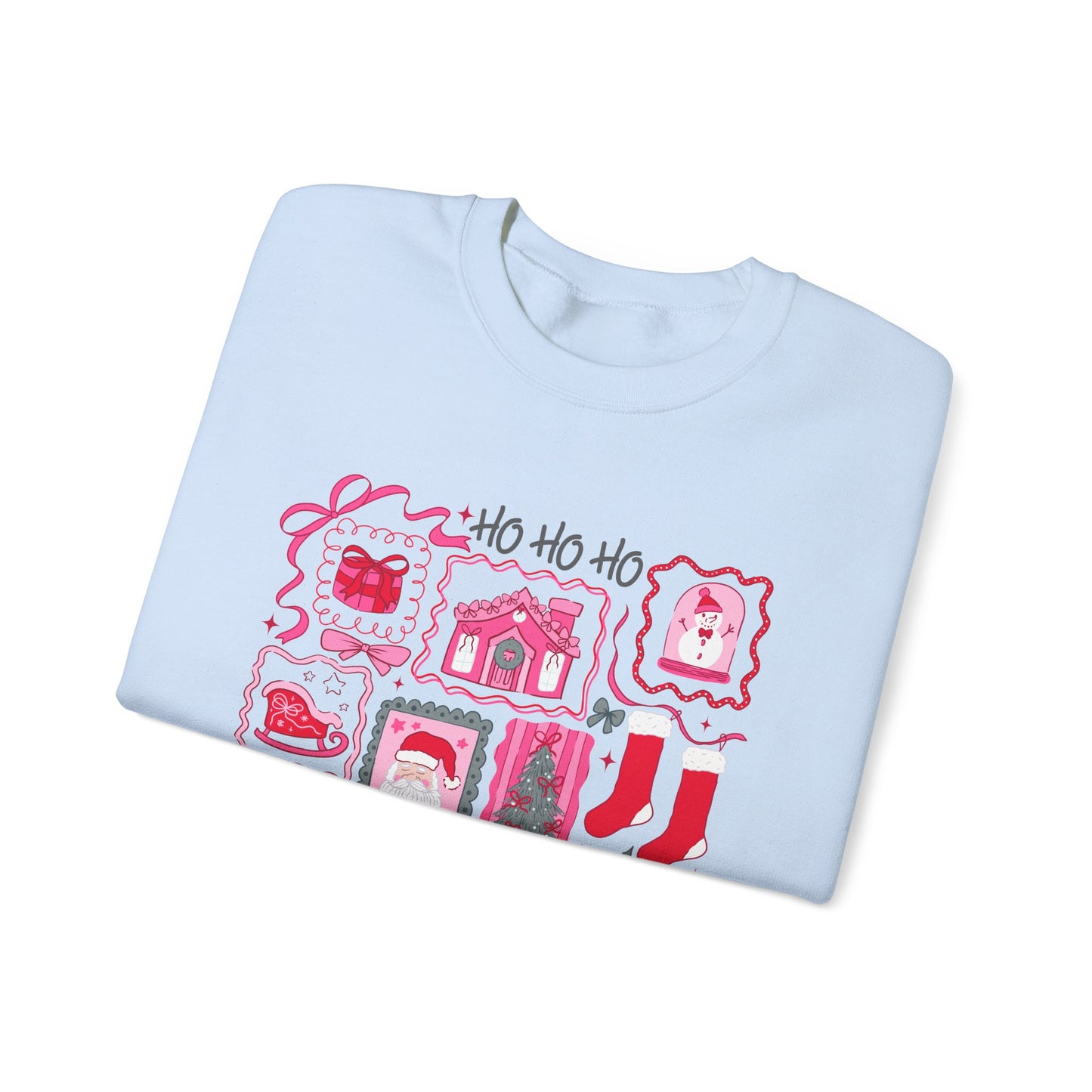Ho Ho Ho Christmas Stamp Block Collector Sweatshirt