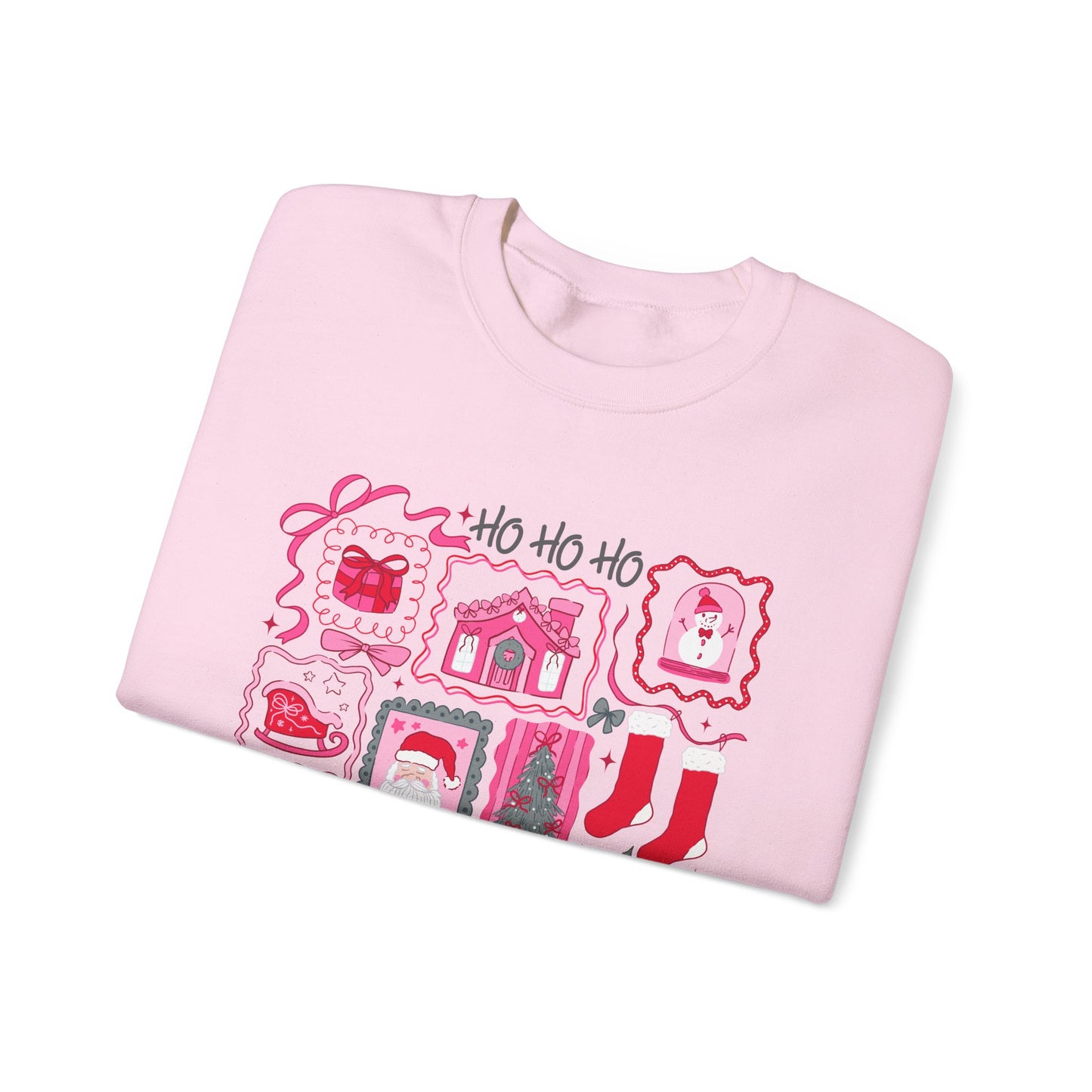 Ho Ho Ho Christmas Stamp Block Collector Sweatshirt
