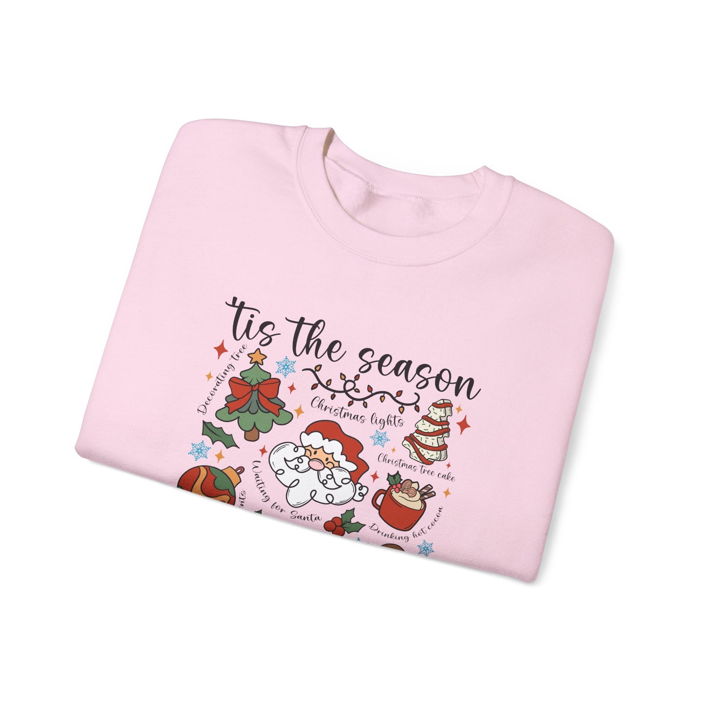 Tis The Season For Chaos' Cozy Holiday Christmas Doodle Sweatshirt