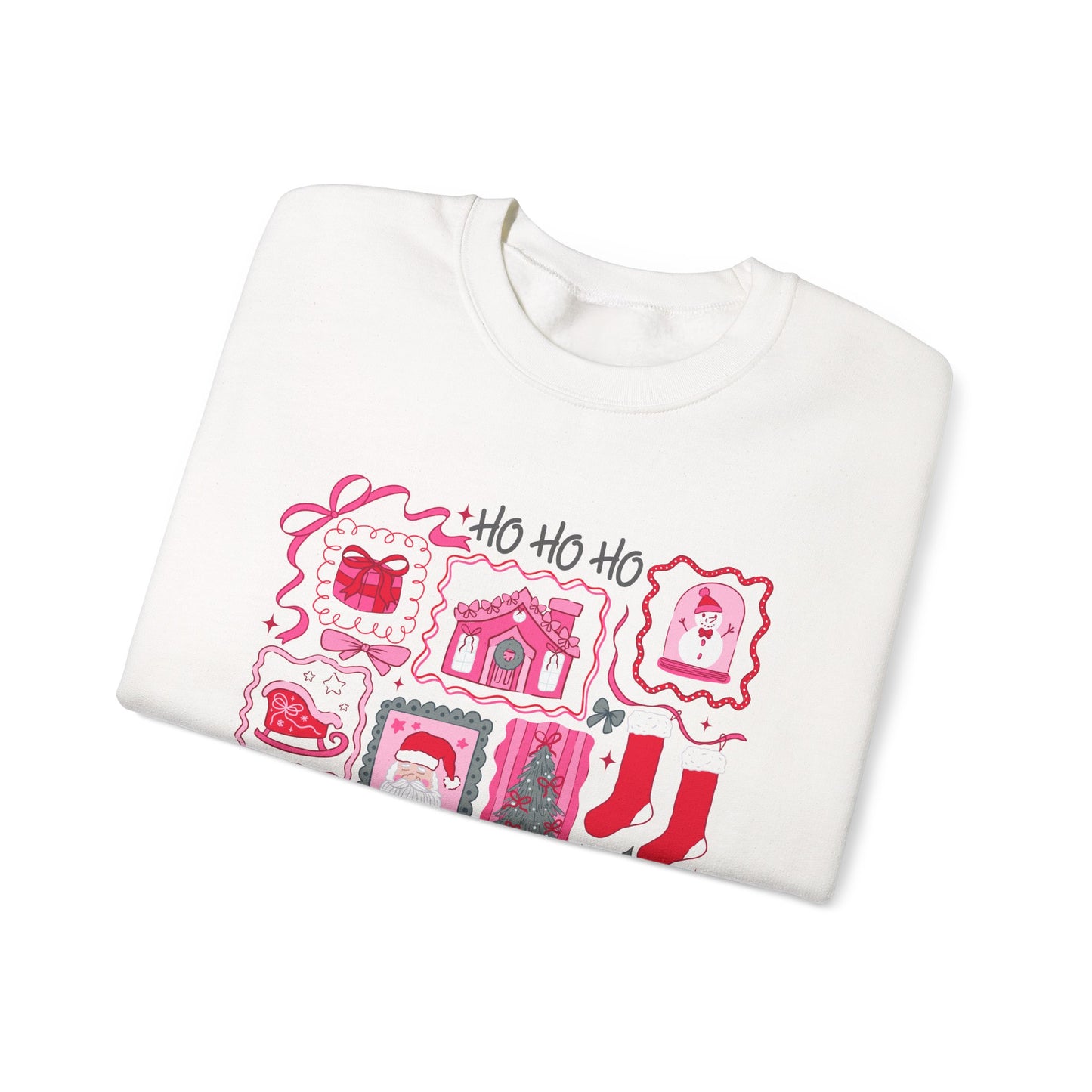 Ho Ho Ho Christmas Stamp Block Collector Sweatshirt